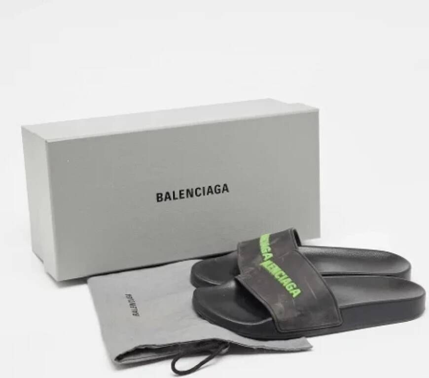 Balenciaga Vintage Pre-owned Rubber sandals Black Dames