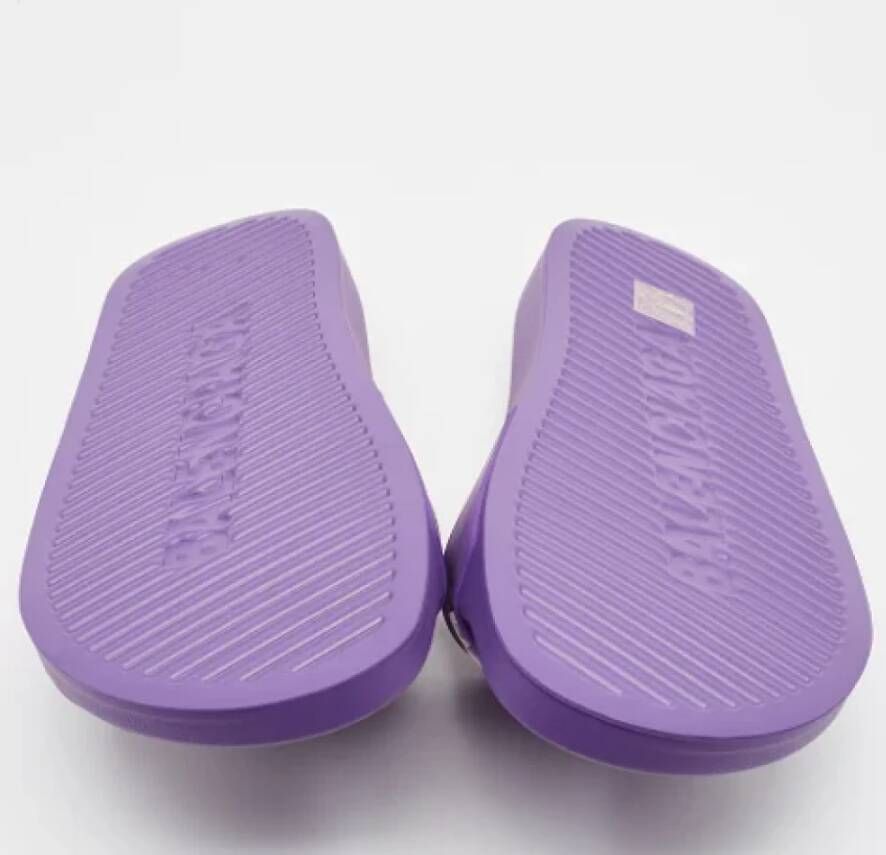 Balenciaga Vintage Pre-owned Rubber sandals Purple Dames