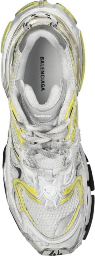 Balenciaga Witte Mesh Panel Sneakers Multicolor Heren