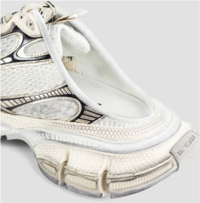 Balenciaga Witte Muiltjes Met Overdreven Rubberen Zool Sneakers Multicolor Dames