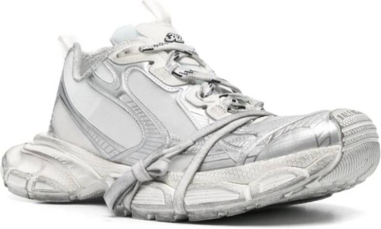 Balenciaga Witte platte schoenen met platform White Heren