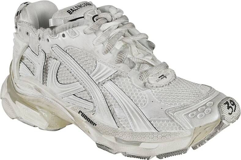 Balenciaga Witte Runner Sneakers White Heren