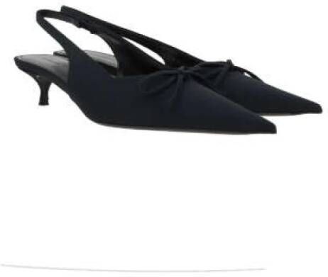 Balenciaga Zwarte hiel Slingback met strik Black Dames