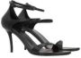 Balenciaga Zwarte Leren Amandelteen Sandalen Black Dames - Thumbnail 2