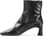 Balenciaga Zwarte leren logo laarzen rits Black Dames - Thumbnail 3