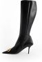 Balenciaga Zwarte Leren Puntige Neus Stiletto Laars Black Dames - Thumbnail 2