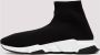 Balenciaga Zwart Witte Speed.2 Sok-Style Sneakers Black Dames - Thumbnail 5