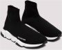 Balenciaga Zwart Witte Speed.2 Sok-Style Sneakers Black Dames - Thumbnail 6