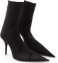 Balenciaga Elegante Zwarte Statement Laarzen van Spandex Black Dames - Thumbnail 5