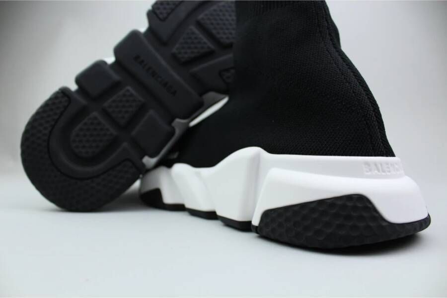 Balenciaga Zwart Wit Speed Trainer Sneakers Black Heren