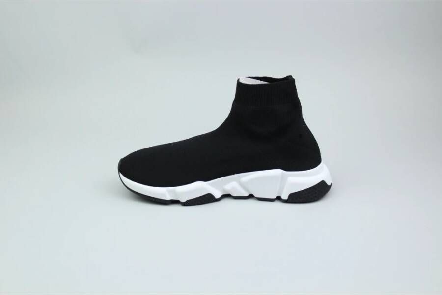 Balenciaga Zwart Wit Speed Trainer Sneakers Black Heren