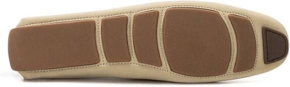 Bally Beige Leren Instappers Beige Heren