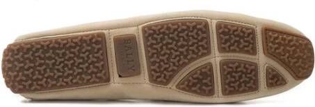 Bally Beige Leren Instappers Beige Heren