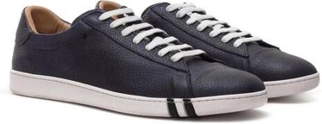 Bally Blauwe Leren Sneaker Stijlvol Ontwerp Blue Heren