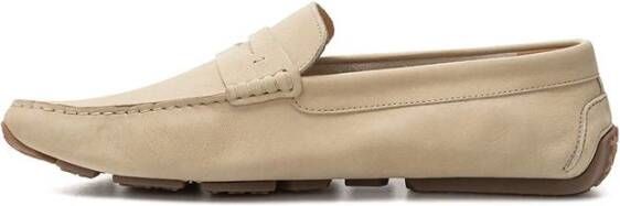 Bally Elegante Beige Leren Loafers voor Gentleman Beige Heren