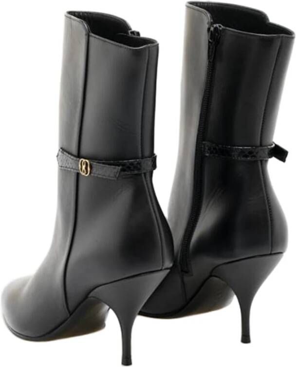 Bally Elegante Enkellaarzen met 85mm Hak Black Dames