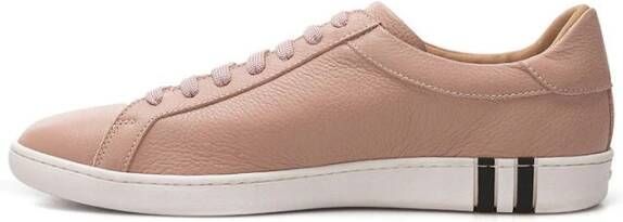 Bally Elegante Roze Leren Sneakers Vrouwen Pink Dames