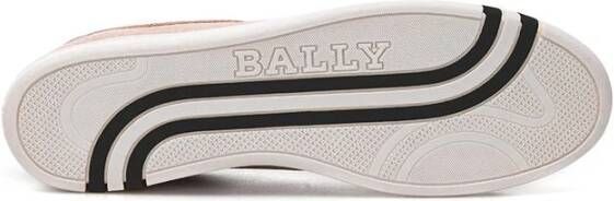 Bally Elegante Roze Leren Sneakers Vrouwen Pink Dames