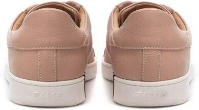 Bally Elegante Roze Leren Sneakers Vrouwen Pink Dames