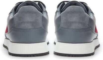 Bally Grijze Leren Sneakers voor Mannen Gray Heren