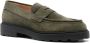 Bally Groene Suède Penny Loafer Schoenen Green Heren - Thumbnail 2