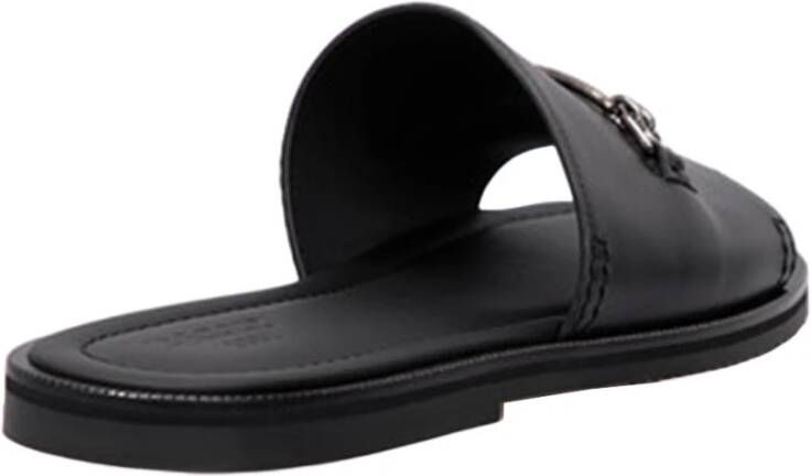 Bally Iconische Logo Platte Zomer Sandalen Black Heren