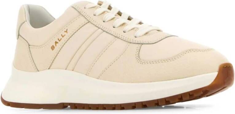 Bally Ivoor Leren Sneakers Beige Heren