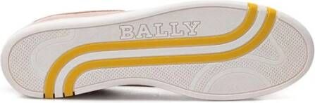 Bally Katoen Leren Sneaker Pink Dames