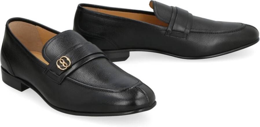 Bally Korrelig Leren Loafers Black Heren