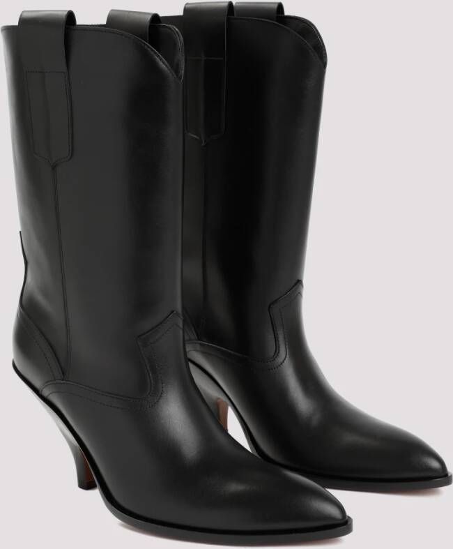 Bally Lavyn Leren Laarzen in Zwart Black Dames