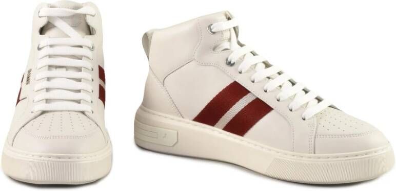 Bally Leren Schoenen White Heren