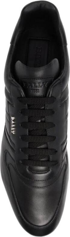 Bally Leren Sneakers Black Heren