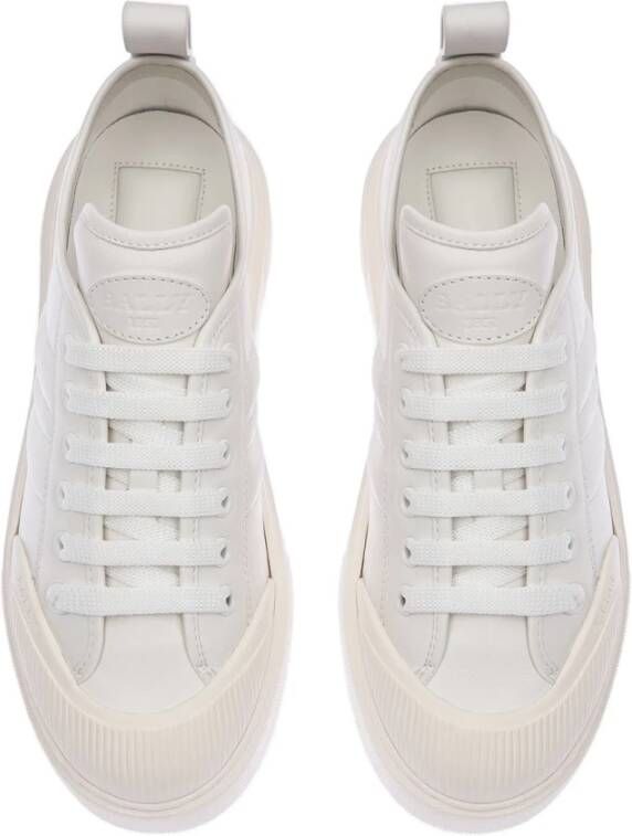 Bally Leren Sneakers White Dames