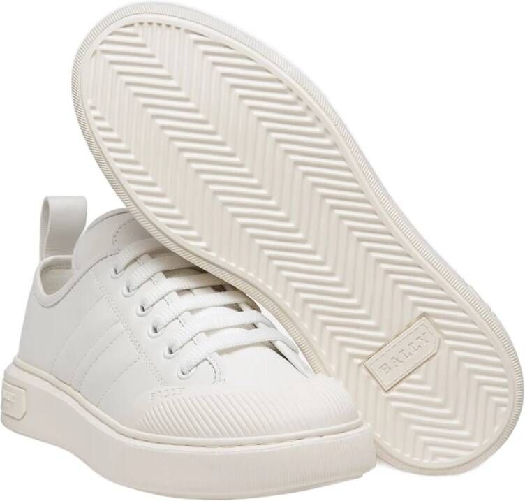 Bally Leren Sneakers White Dames