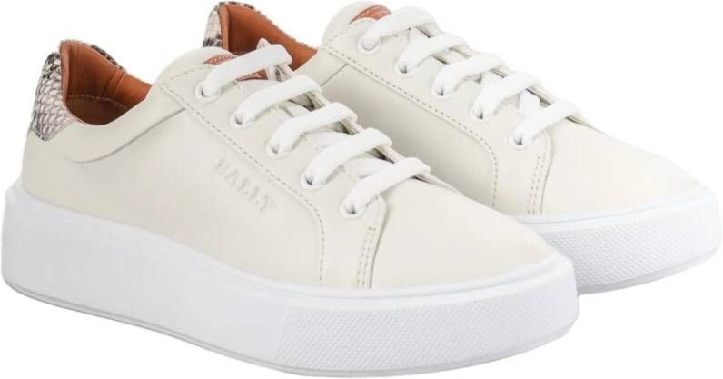 Bally Leren Sneakers White Dames