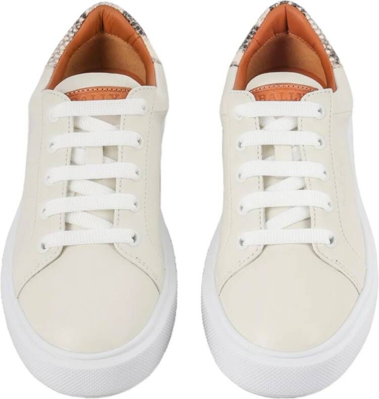 Bally Leren Sneakers White Dames