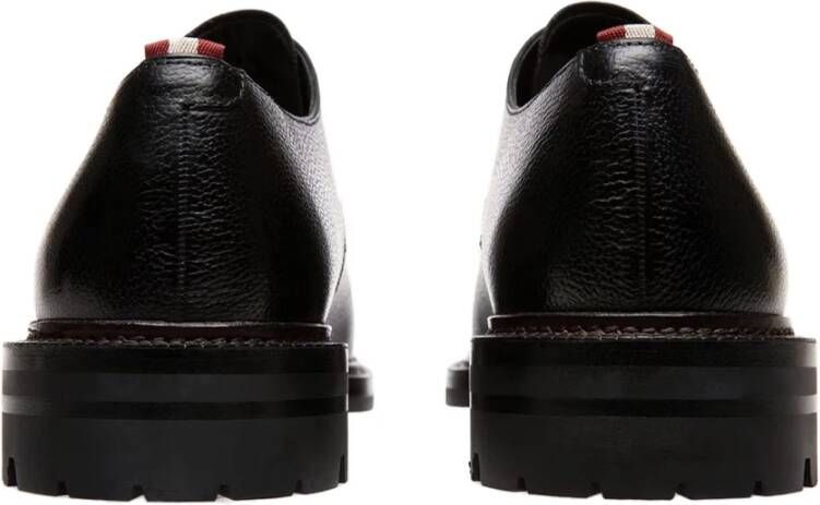 Bally Leren Veterschoenen Black Heren