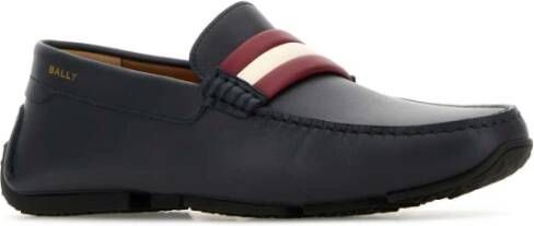 Bally Midnight Blue Leren Loafers Blue Heren