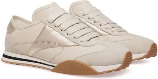 Bally Panel Logo Sneakers Beige Dames