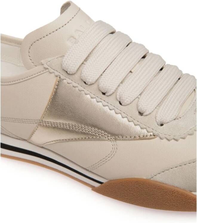 Bally Panel Logo Sneakers Beige Dames