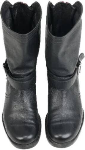 Bally Pre-owned Leather boots Black Dames