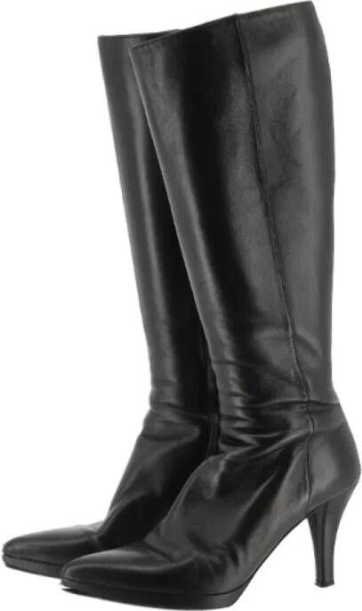 Bally Pre-owned Leather boots Black Dames