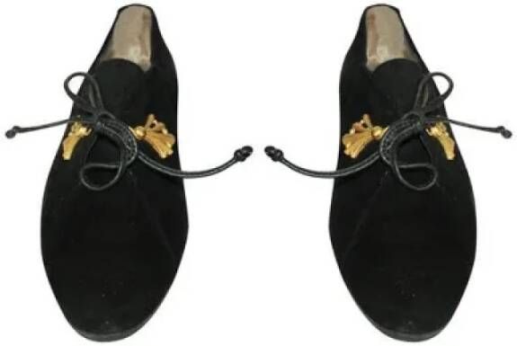 Bally Pre-owned Leather flats Black Dames