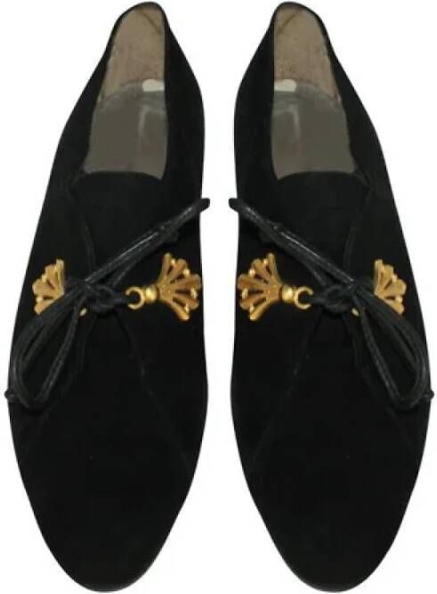 Bally Pre-owned Leather flats Black Dames