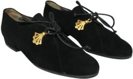 Bally Pre-owned Leather flats Black Dames