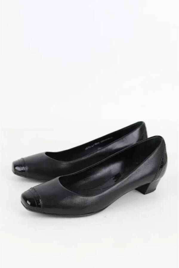 Bally Pre-owned Leather flats Black Dames