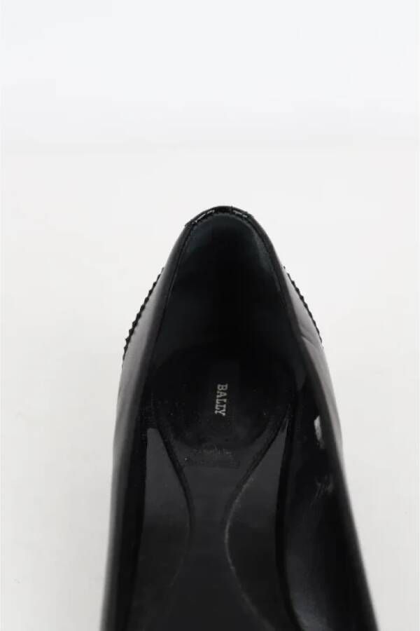 Bally Pre-owned Leather flats Black Dames