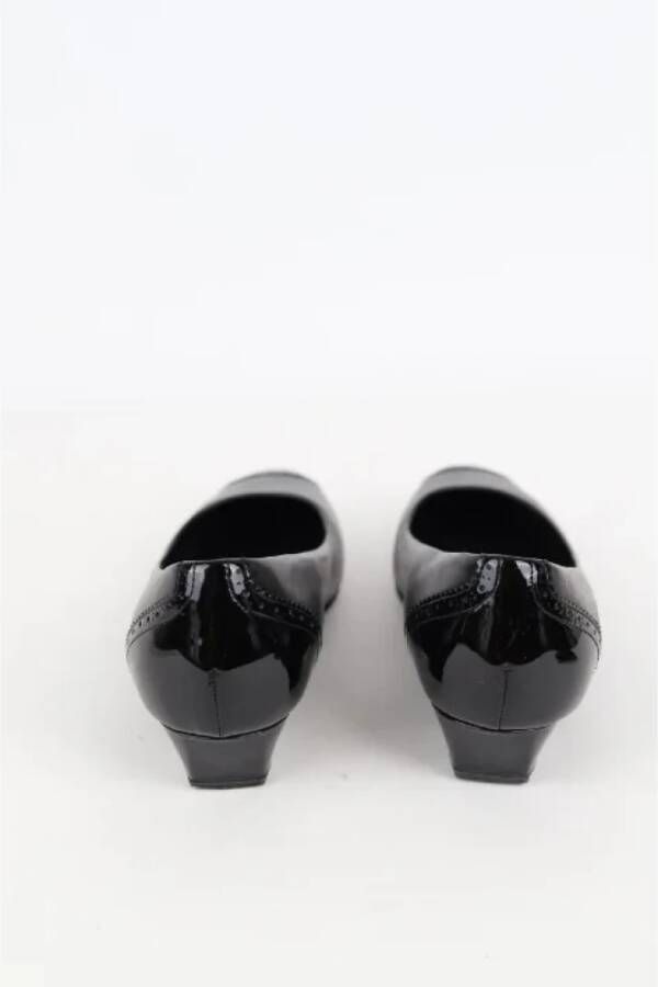 Bally Pre-owned Leather flats Black Dames