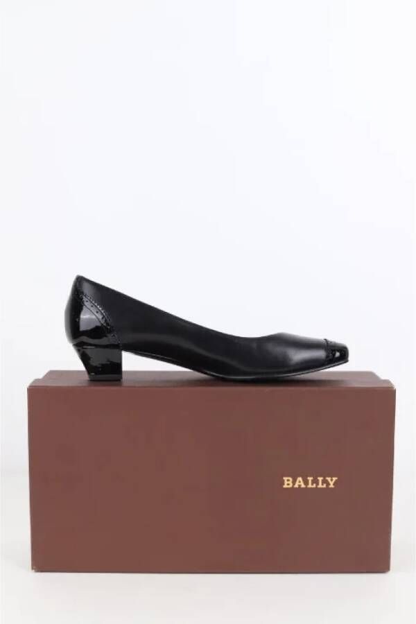 Bally Pre-owned Leather flats Black Dames