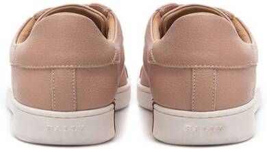 Bally Rosa Leder Sneaker Pink Heren